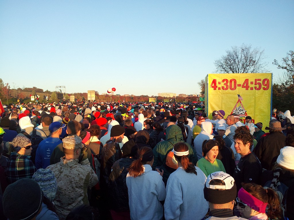MCM 2011 175.jpg - The 36th Marine Corp Marathon in Washington DC was run on October 30, 2011. My first Marine Corp, and my second full marathon.